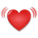 LG beating heart emoji image