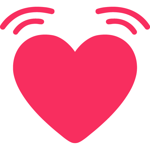 Microsoft beating heart emoji image