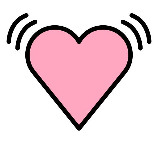 Openmoji beating heart emoji image
