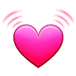 Samsung beating heart emoji image