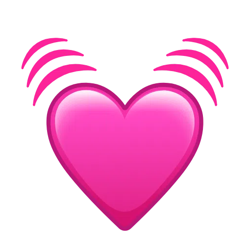 Telegram beating heart emoji image