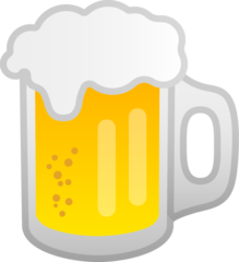 Google beer mug emoji image