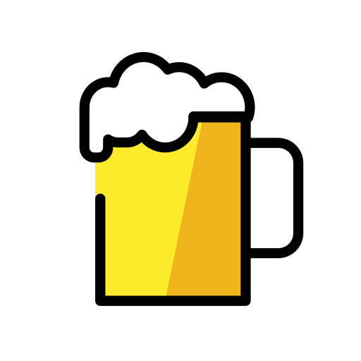 Openmoji beer mug emoji image
