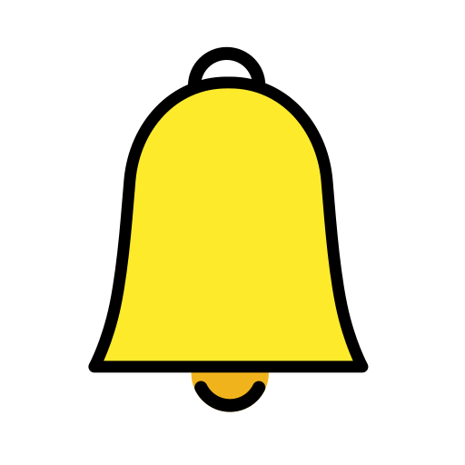 Openmoji bell emoji image