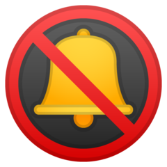 Google bell with cancellation stroke emoji image