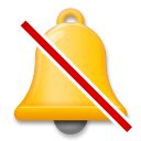 LG bell with cancellation stroke emoji image