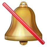 Whatsapp bell with cancellation stroke emoji image