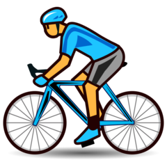 Emojidex bicyclist emoji image