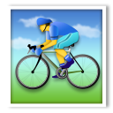 LG bicyclist emoji image