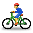 Samsung bicyclist emoji image