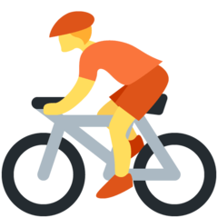 Twitter bicyclist emoji image