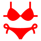 au by KDDI bikini emoji image