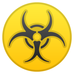 Google biohazard sign emoji image