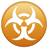 Whatsapp biohazard sign emoji image