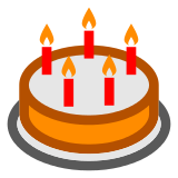 Docomo birthday cake emoji image