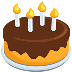 Facebook Messenger birthday cake emoji image