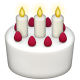 IOS/Apple birthday cake emoji image