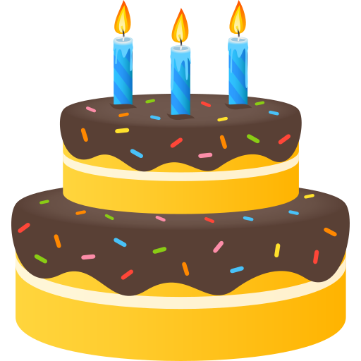 JoyPixels birthday cake emoji image