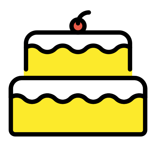Openmoji birthday cake emoji image