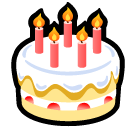 SoftBank birthday cake emoji image