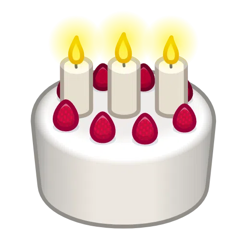 Telegram birthday cake emoji image