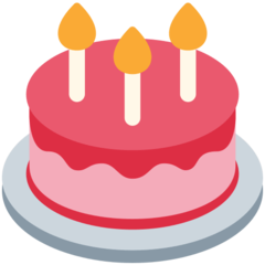 Twitter birthday cake emoji image