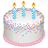 Whatsapp birthday cake emoji image