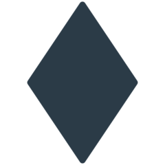 Mozilla black diamond suit emoji image