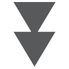 HTC black down-pointing double triangle emoji image
