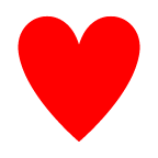 au by KDDI black heart suit emoji image