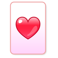 Emojidex black heart suit emoji image
