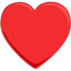 Facebook Messenger black heart suit emoji image