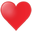 Samsung black heart suit emoji image