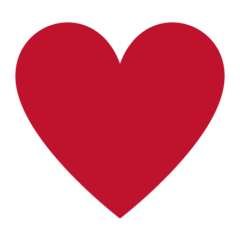 Twitter black heart suit emoji image