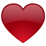 Whatsapp black heart suit emoji image