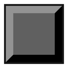 Emojidex black large square emoji image