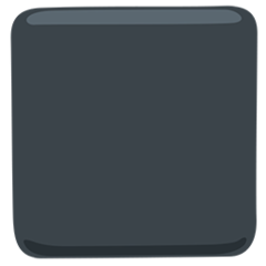 Facebook Messenger black large square emoji image