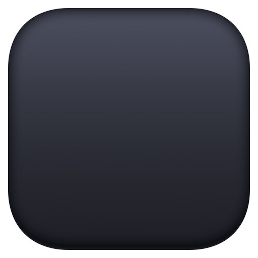 Facebook black large square emoji image