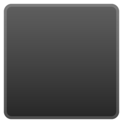 Google black large square emoji image