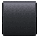 Huawei black large square emoji image