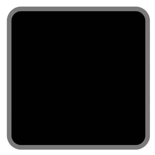 Microsoft black large square emoji image