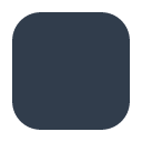 Toss black large square emoji image