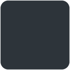 Twitter black large square emoji image