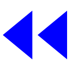 au by KDDI black left-pointing double triangle emoji image
