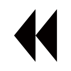 Emojidex black left-pointing double triangle emoji image