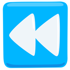 Facebook Messenger black left-pointing double triangle emoji image
