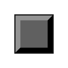 Emojidex black medium small square emoji image