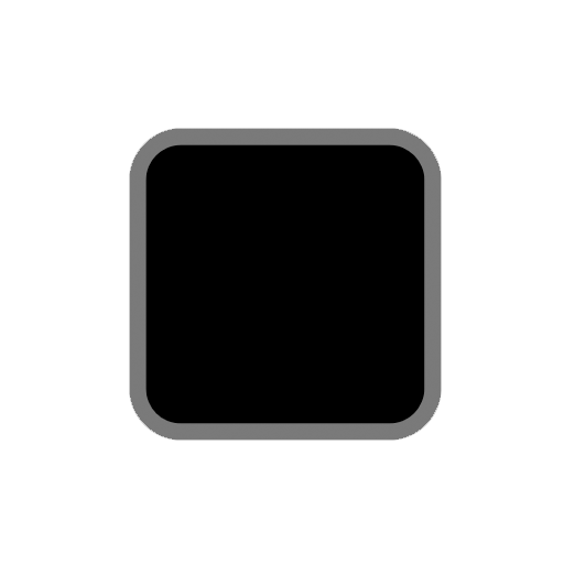 Microsoft black medium small square emoji image