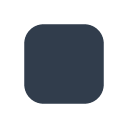 Toss black medium small square emoji image