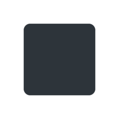 Twitter black medium small square emoji image